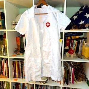 Underwraps Hot Flash adult Nurse Halloween costume Preowned